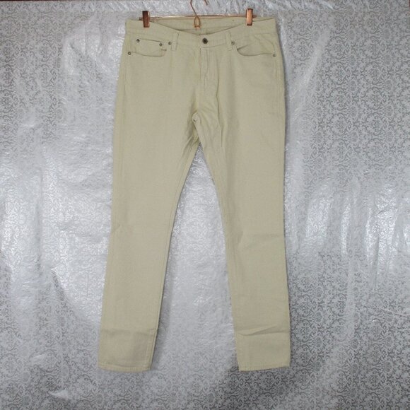 POLO Ralph Lauren Cream Skinny Jeans Size 32 - Picture 4 of 7